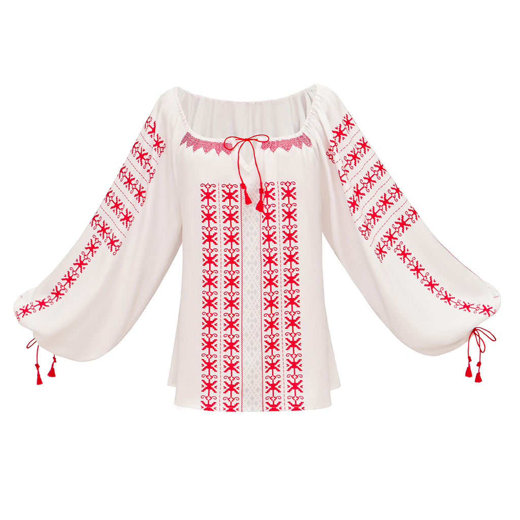 Puff Sleeve Blouse - Marion ravenwood cosplay traje feminino vintage