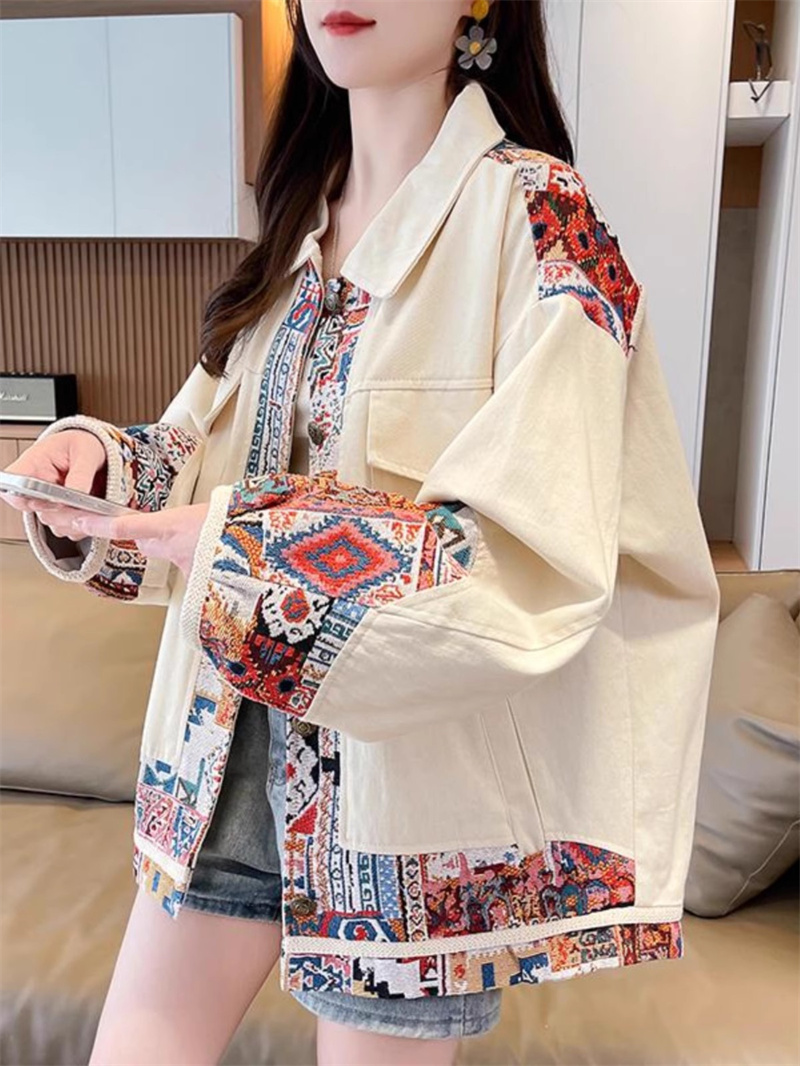 Women'S Fashion Utility Jacket - Jaqueta utilitária emendada moderna | Retro