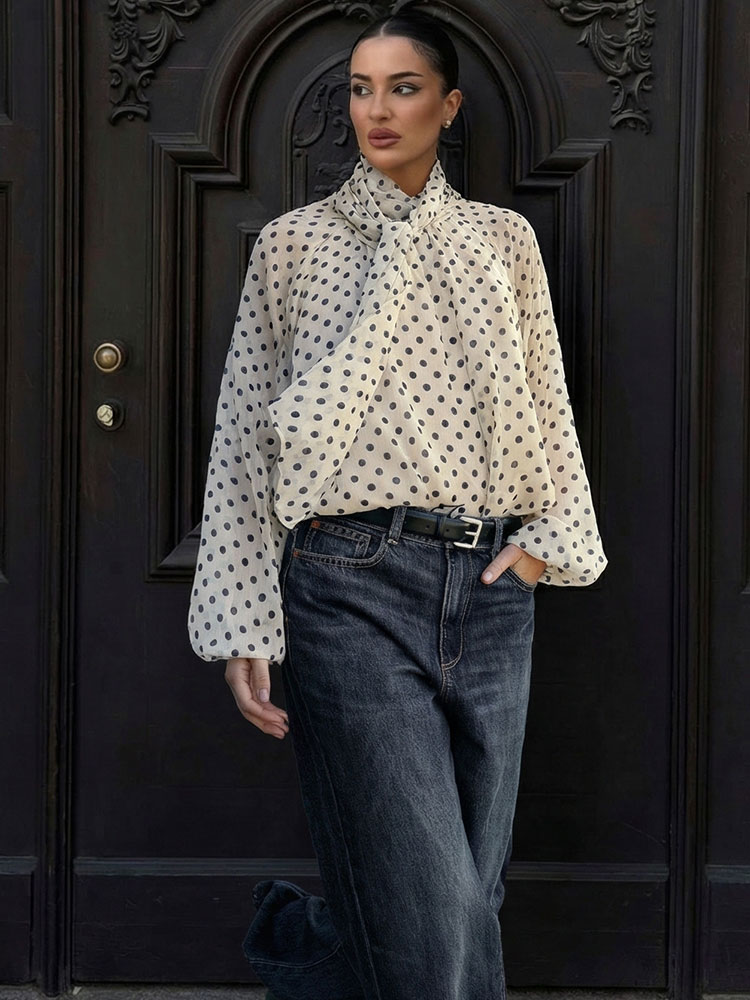 Women'S Fashion Trends 2026 Spring Summer - HH Blusa Feminina Elegante com Estampa