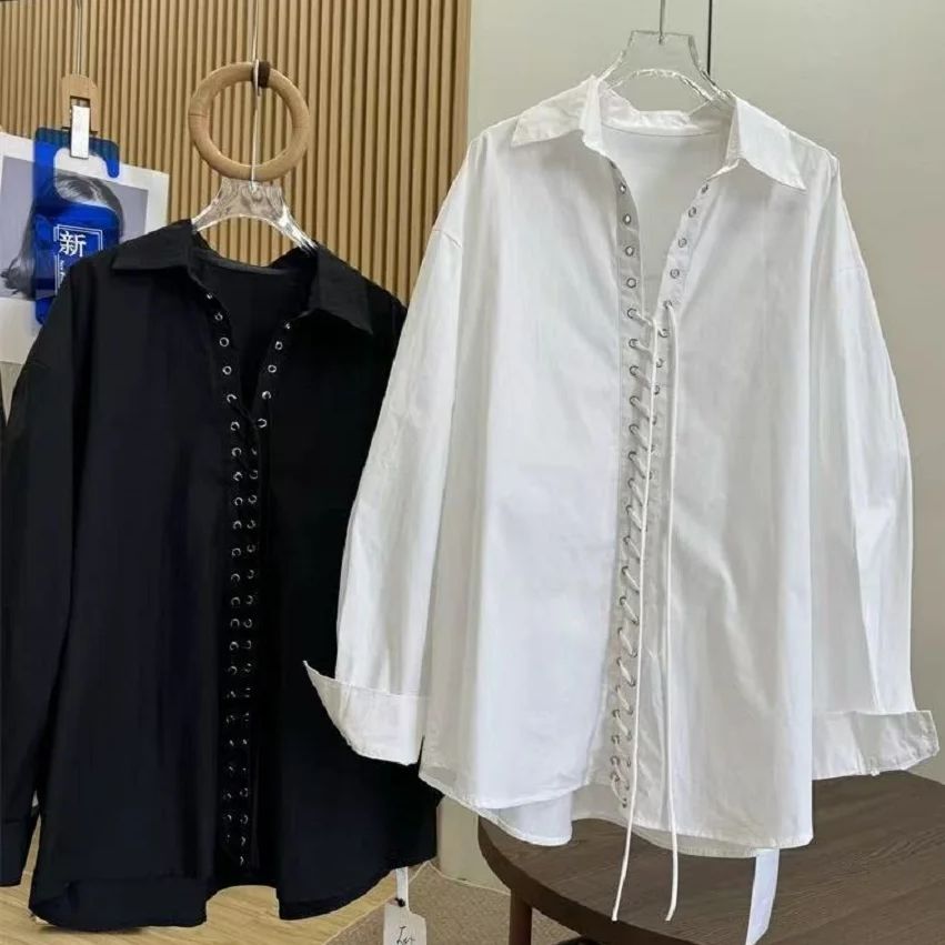 Women'S Fashion Trends 2026 Spring Summer - Design exclusivo preto branco blusas de