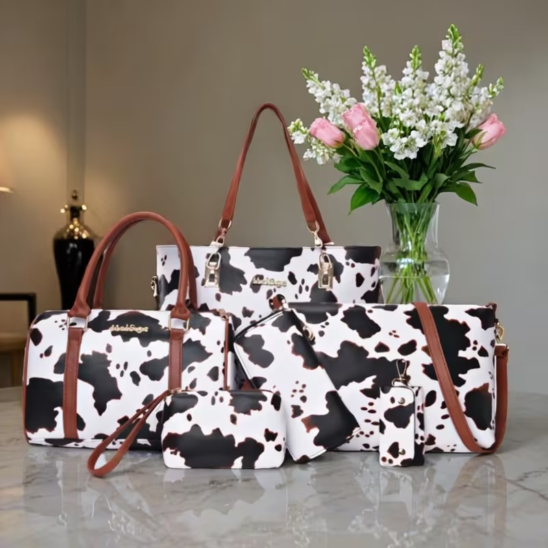Women Fashion Handbags - Conjunto de 6 Peças de Bolsas
