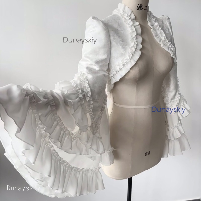 Puff Sleeve Blouse - Conjunto de Camadas Gótico para Festa,