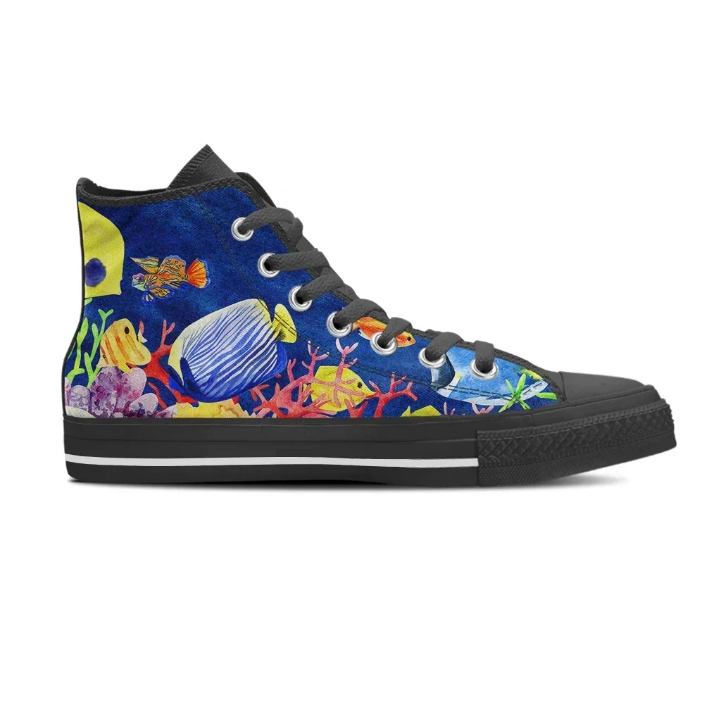 Sale Fashion Women - Tênis de Lona Cano Alto Masculino