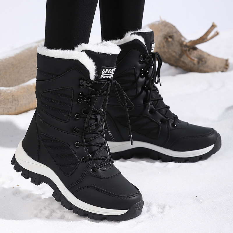 Women'S Fashion Layering - Botas de neve elegantes femininas, design