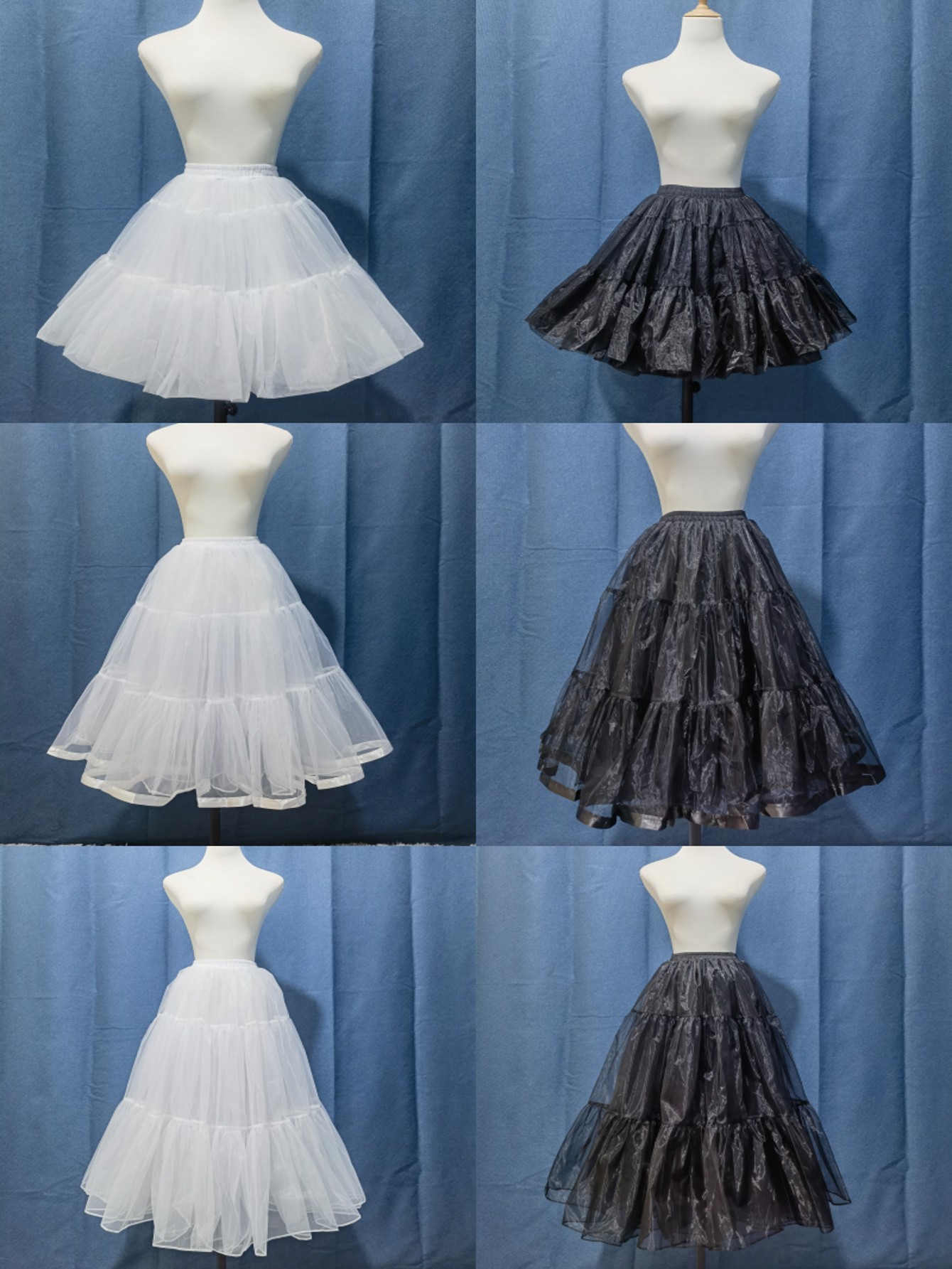 Women'S Fashion From The 60S - Saias Longas e Volumosas 40/60/80CM, Saias