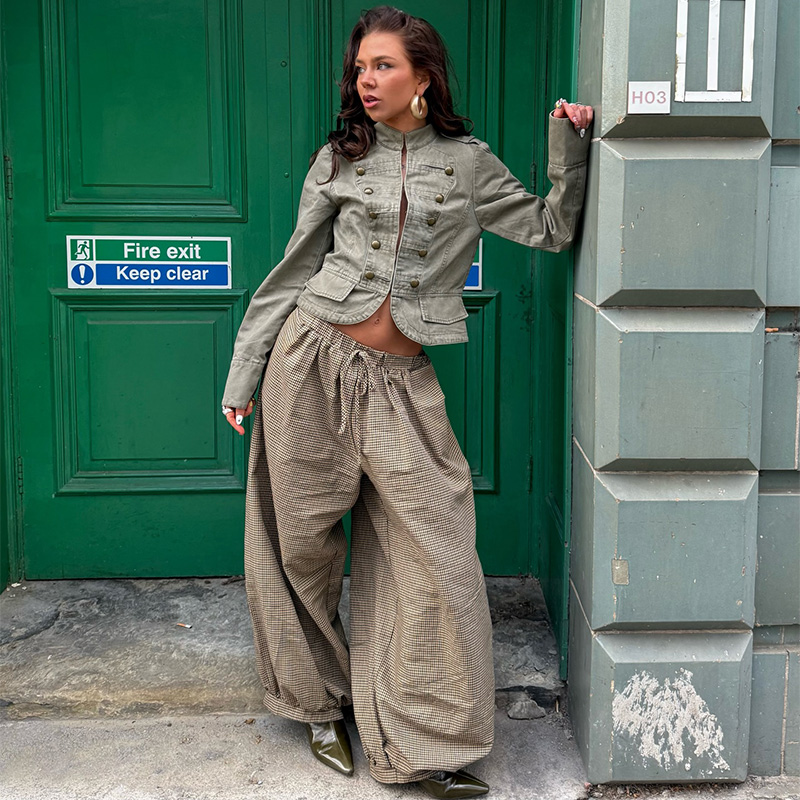 Jaqueta Vintage de Gola Alta S - Women'S Fashion Trends 2026 Spring Summer avaliação e preço