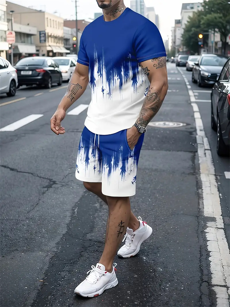 Conjunto de T-shirt com Textur - Women And Men Fashion avaliação e preço