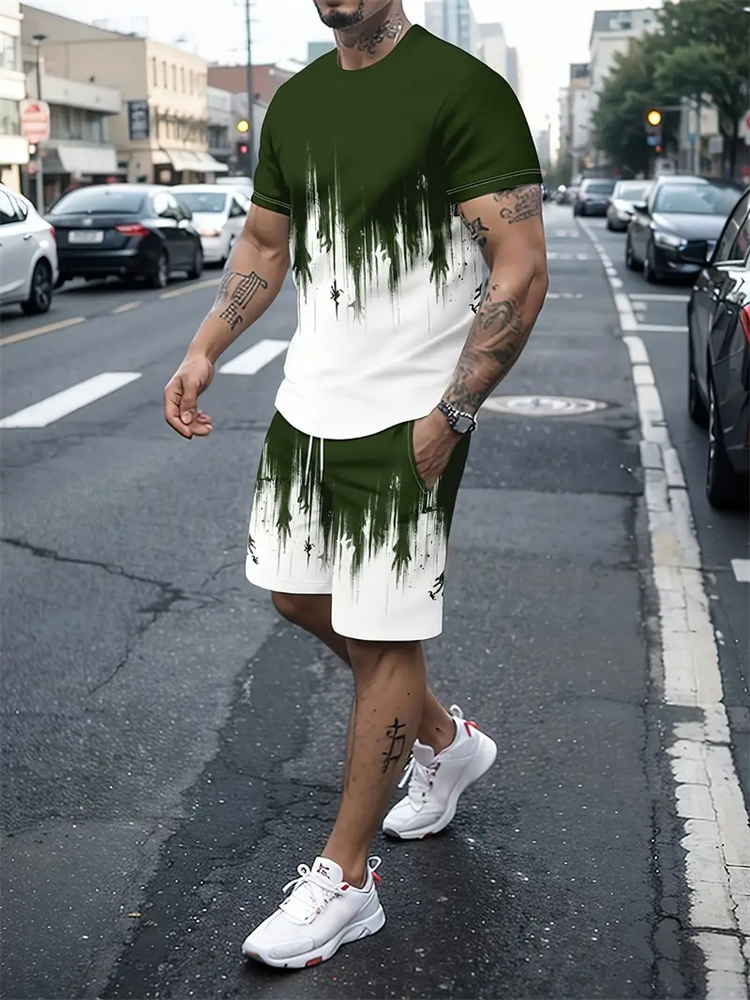 Conjunto de T-shirt com Textur - Women And Men Fashion avaliação e preço