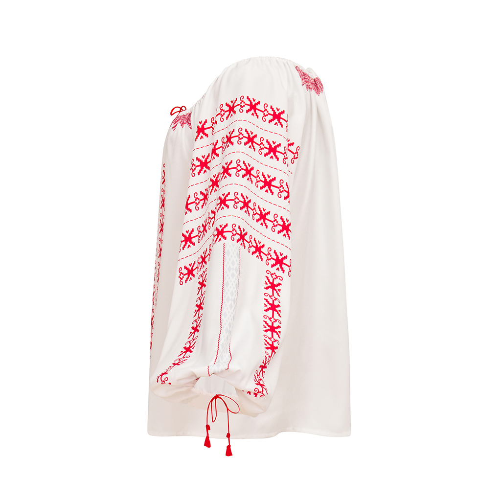 Marion ravenwood cosplay traje - Puff Sleeve Blouse avaliação e preço