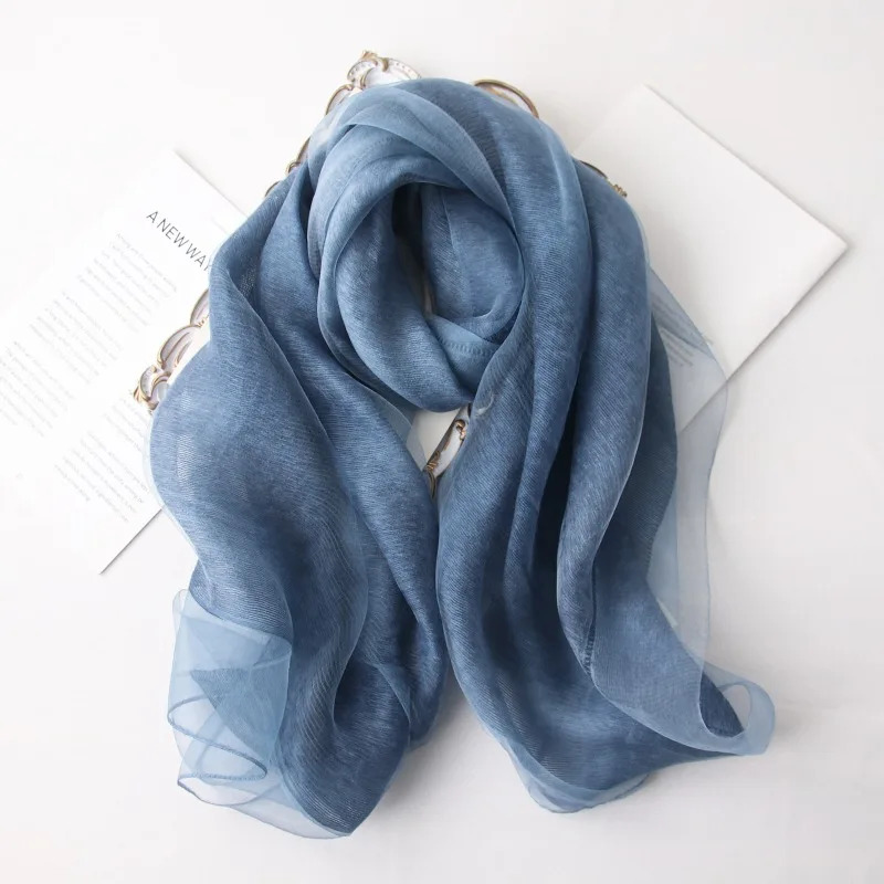 Lenço de seda de lã de camada  - Women'S Fashion Layering avaliação e preço