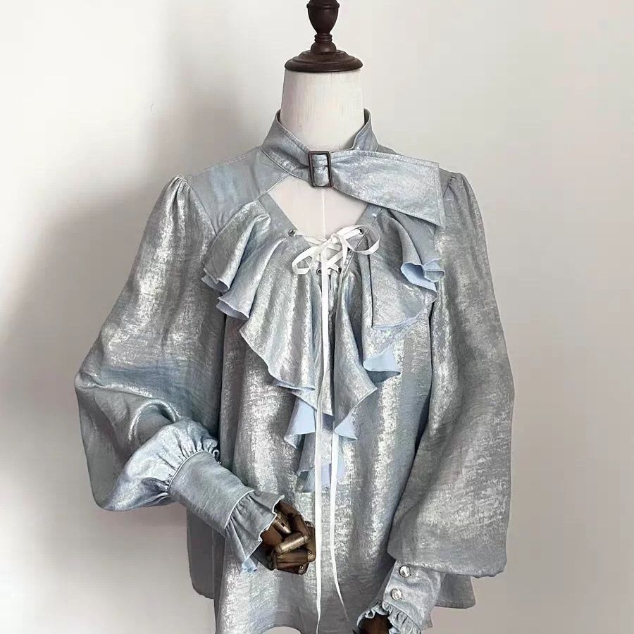 Blusa Lolita Japonesa Doce e E - Puff Sleeve Blouse avaliação e preço