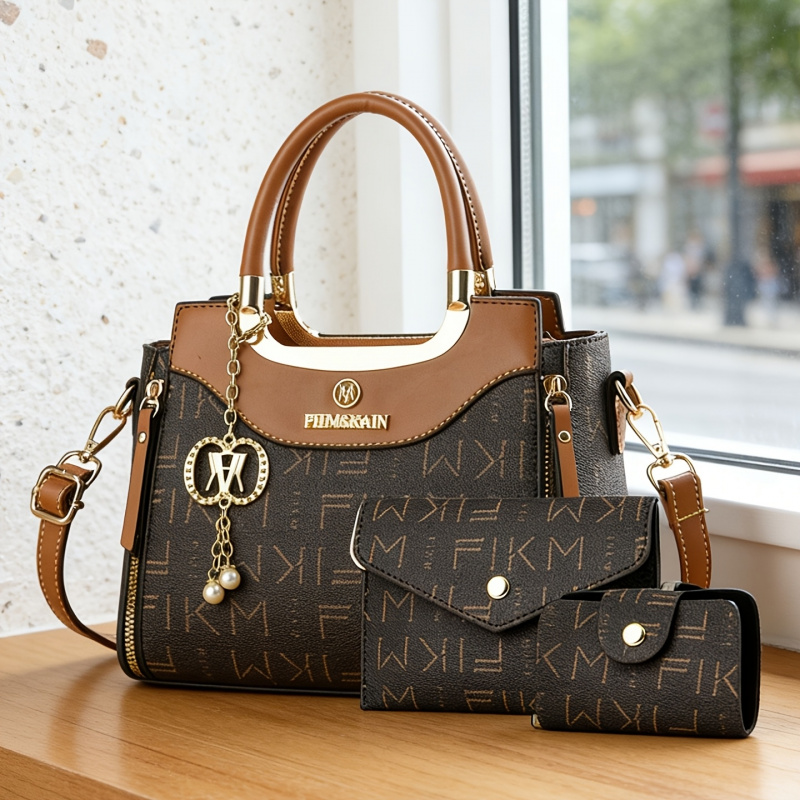 Conjunto de 3 peças de bolsas  - Women Fashion Handbags avaliação e preço