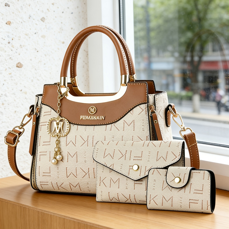 Conjunto de 3 peças de bolsas  - Women Fashion Handbags avaliação e preço