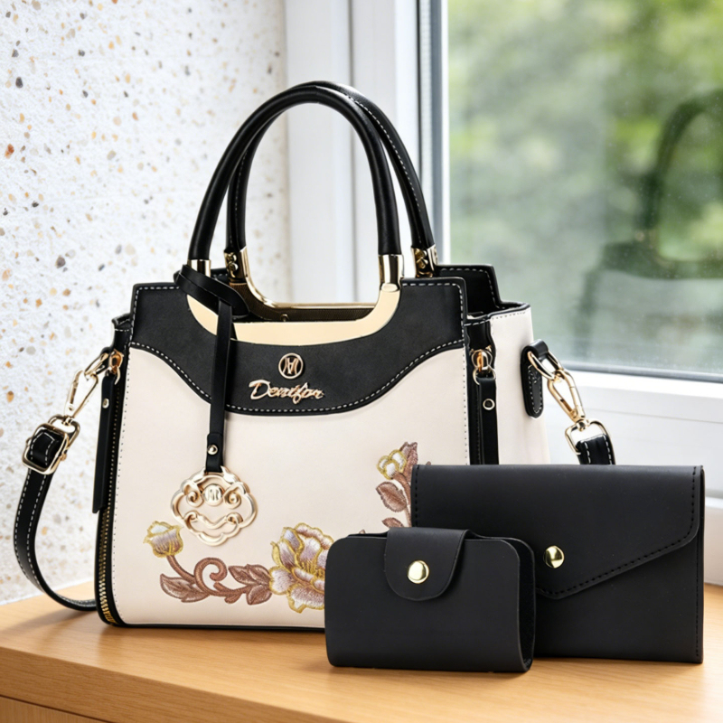 Conjunto de 3 peças de bolsas  - Women Fashion Handbags avaliação e preço