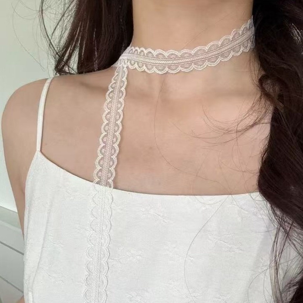 Choker de Renda Gótica Doce co - Women'S Fashion Layering avaliação e preço