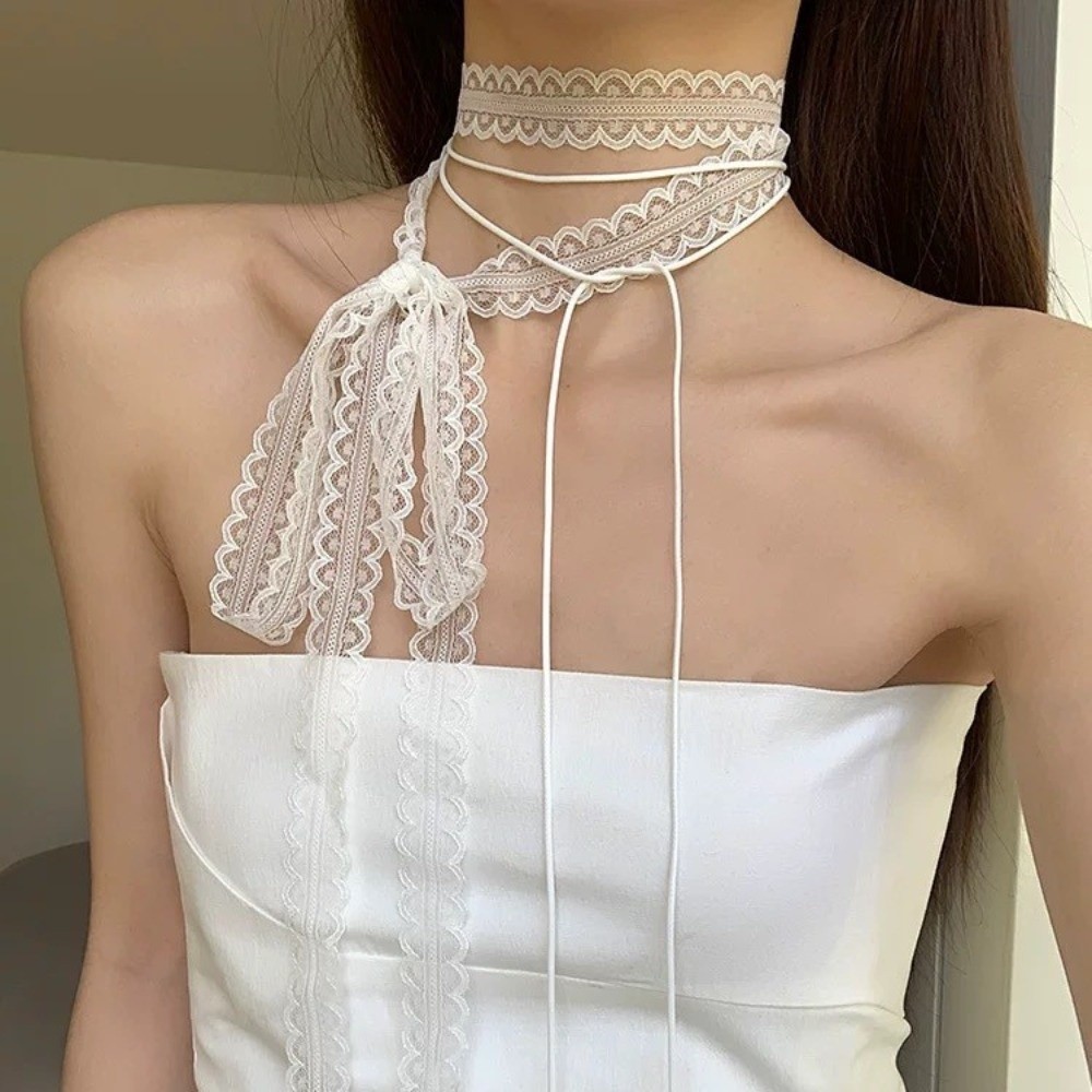 Choker de Renda Gótica Doce co - Women'S Fashion Layering avaliação e preço