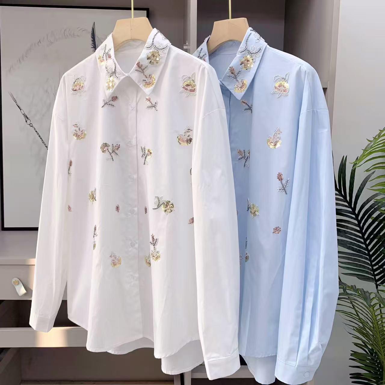 Blusas de Algodão com Bordado  - Women'S Fashion Trends 2026 Spring Summer avaliação e preço