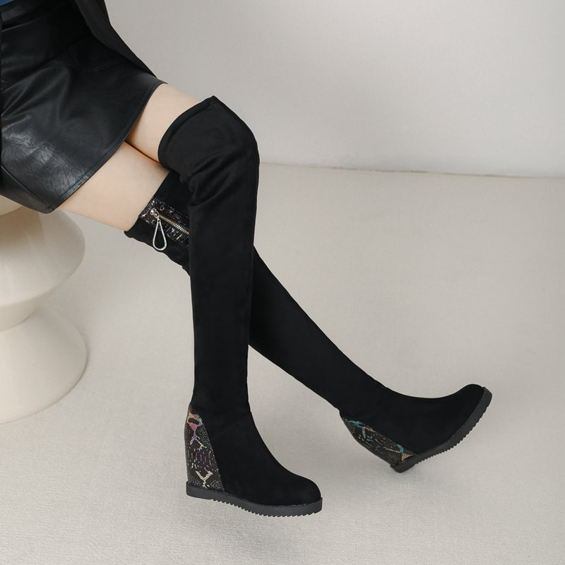 Reave gato moda coxa botas cor - Sale Fashion Women avaliação e preço
