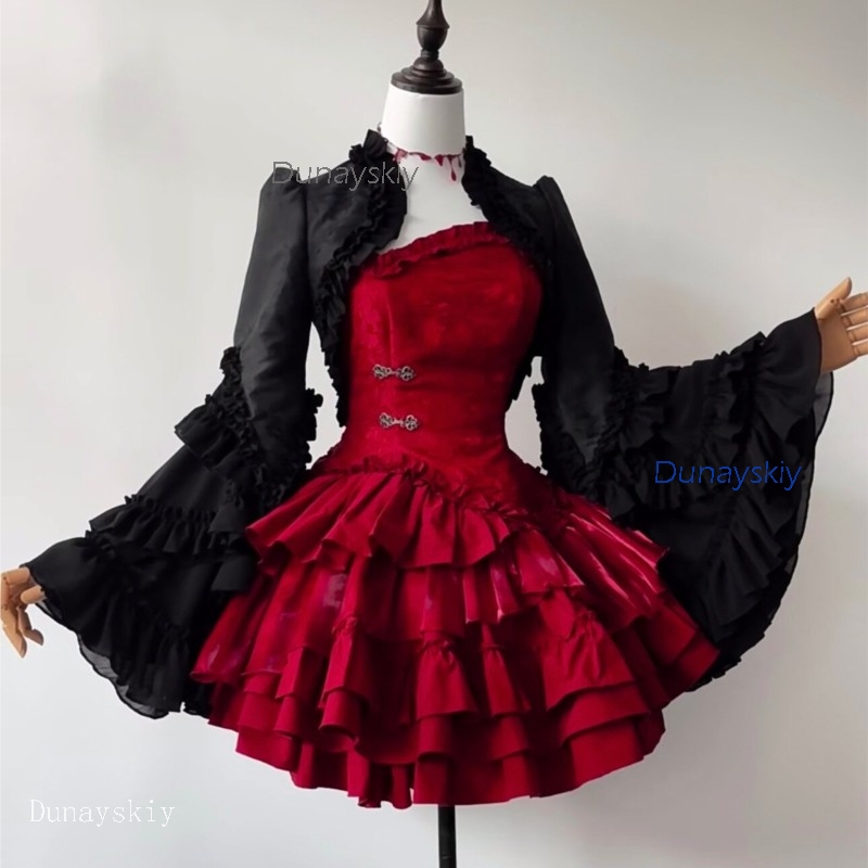 Conjunto de Camadas Gótico par - Puff Sleeve Blouse avaliação e preço