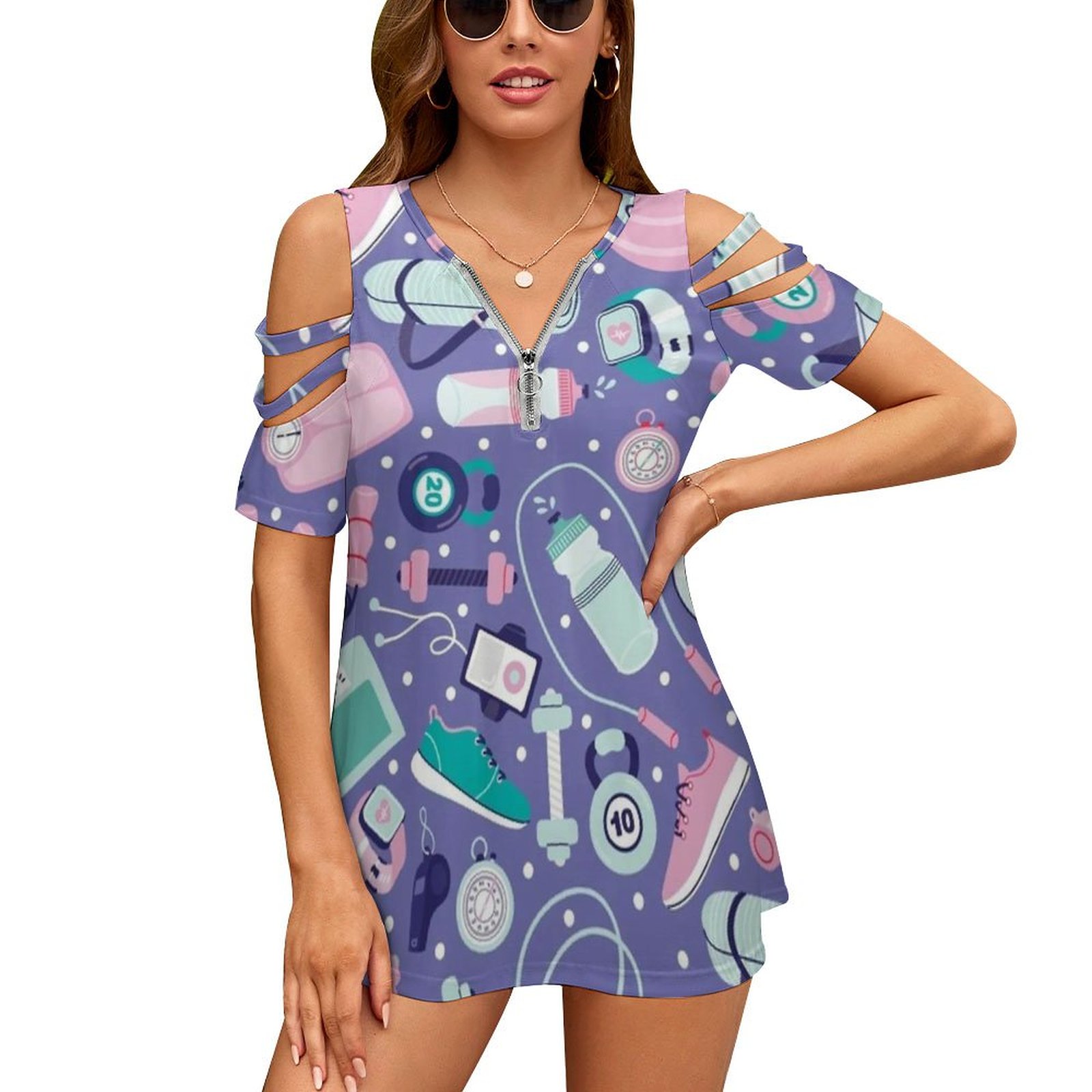Obtenha ajuste camiseta femini - Women Fashion Vector avaliação e preço