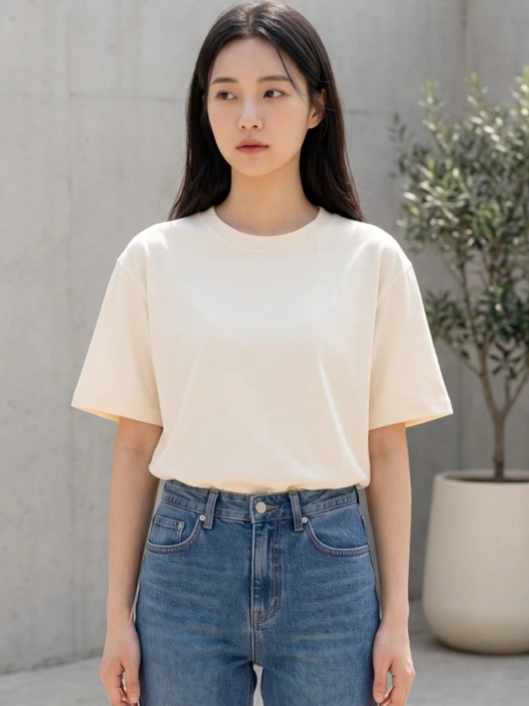Camiseta Feminina de Manga Cur - Women'S Fashion Trends 2026 Spring Summer avaliação e preço