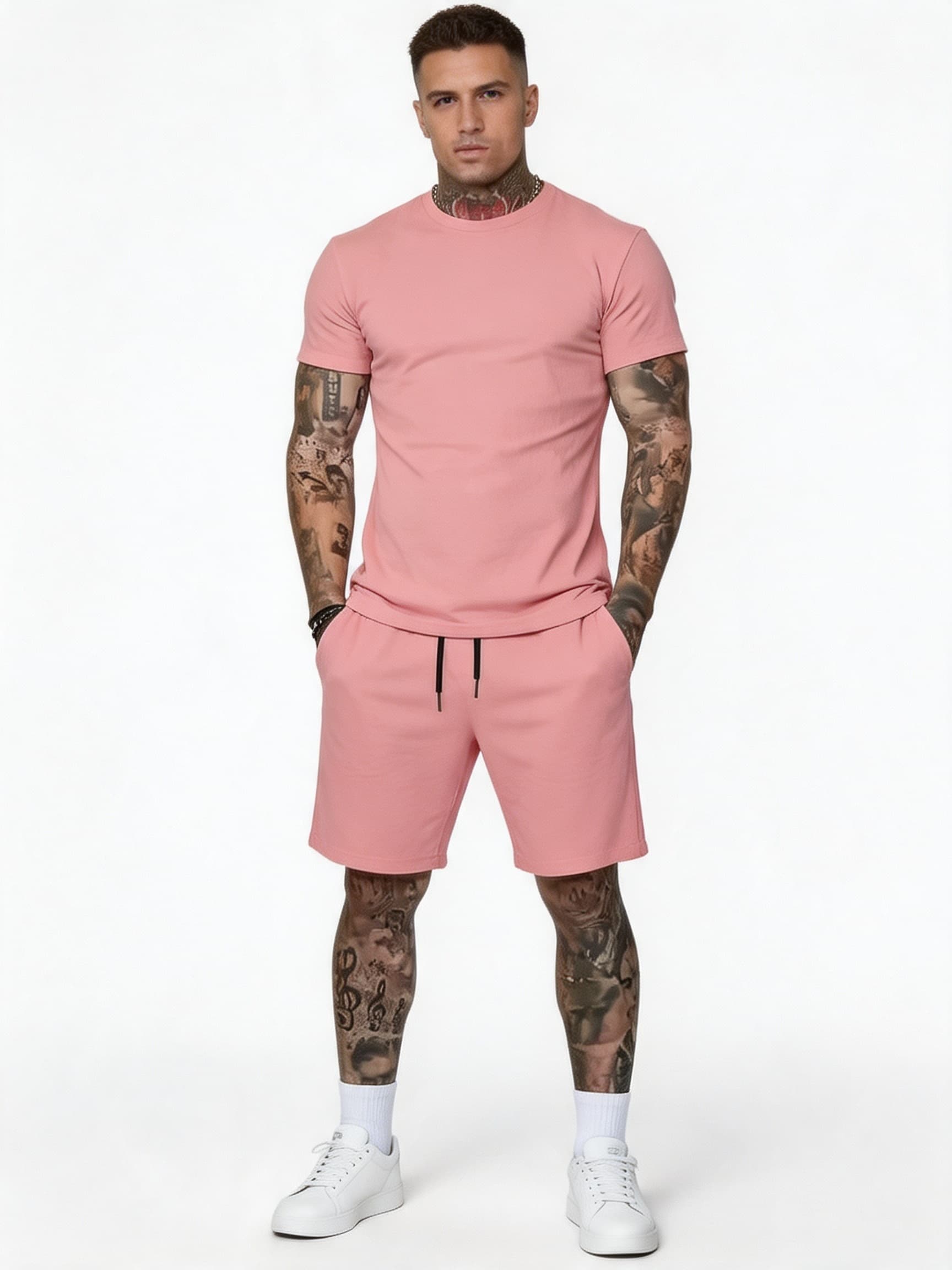 Conjunto de Verão Casual e Esp - Women And Men Fashion avaliação e preço