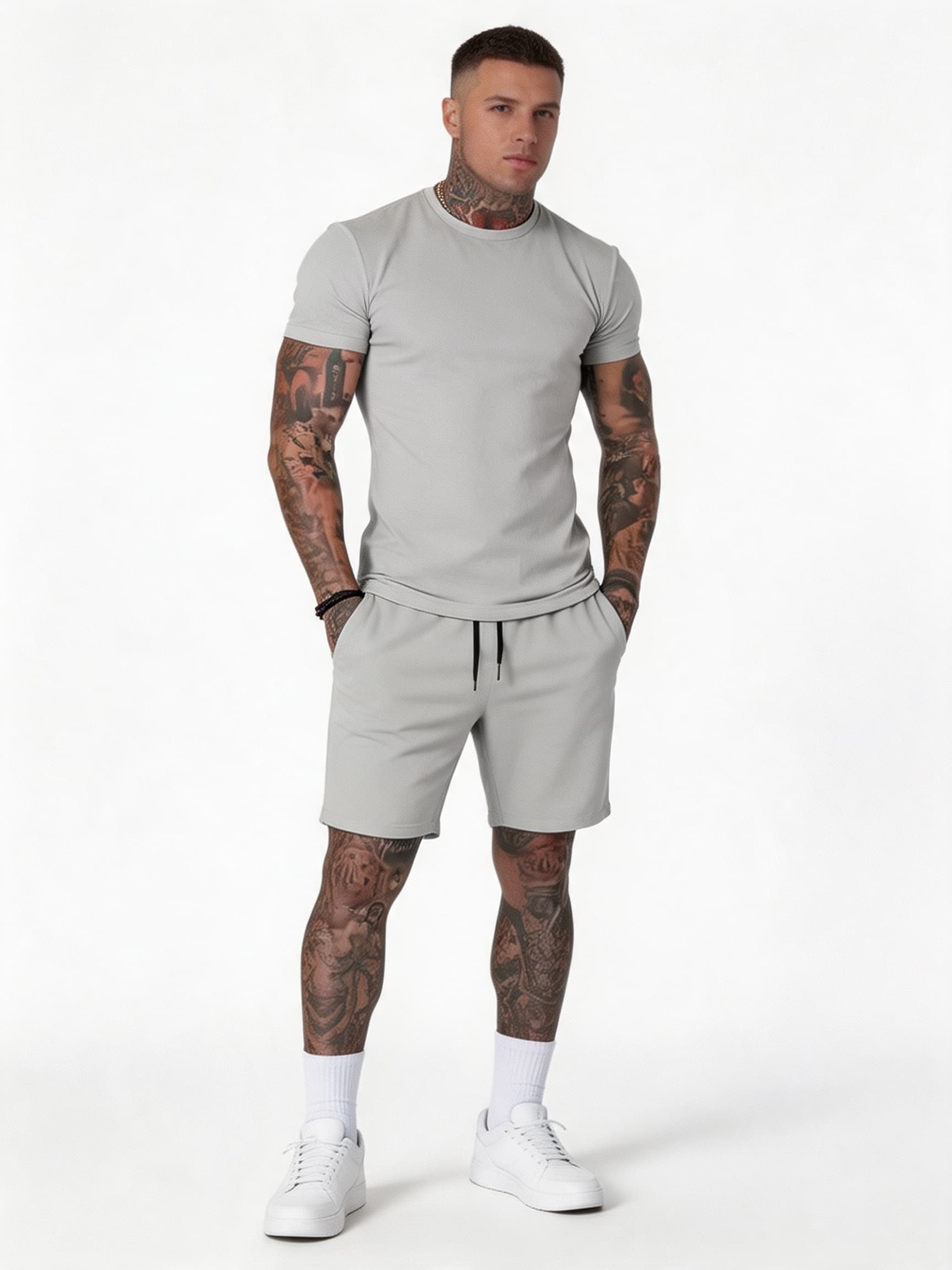Conjunto de Verão Casual e Esp - Women And Men Fashion avaliação e preço