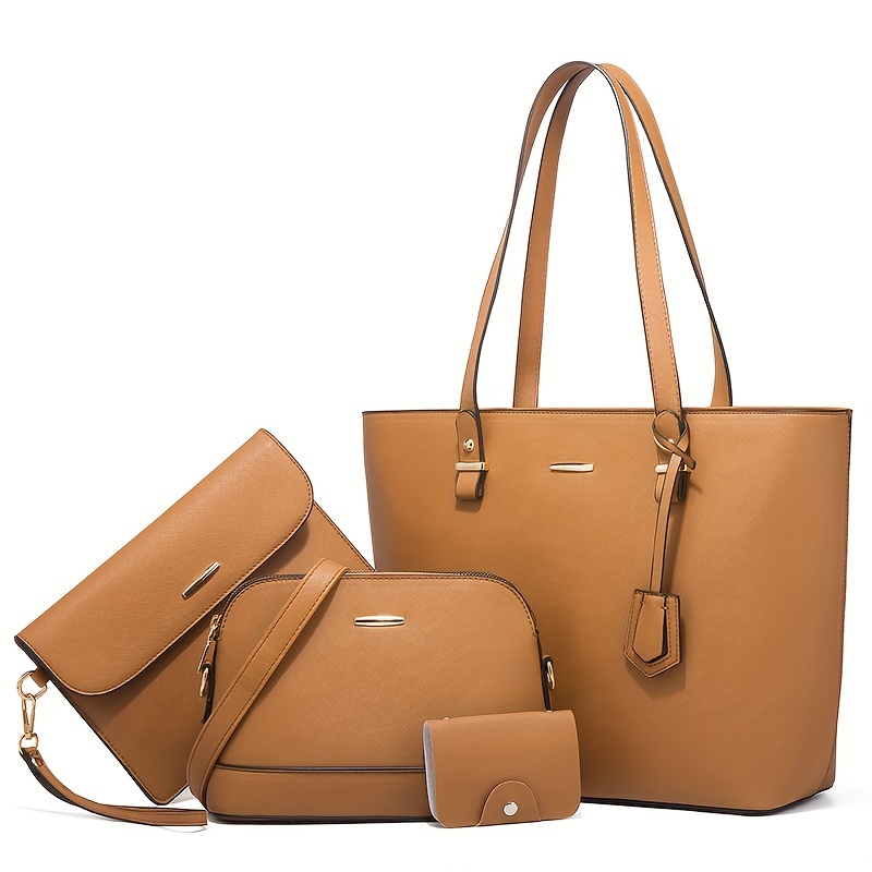4 pçs moda feminina conjuntos  - Women Fashion Handbags avaliação e preço