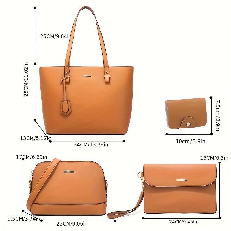 4 pçs moda feminina conjuntos  - Women Fashion Handbags avaliação e preço